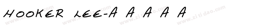 Hooker Lee字体转换
